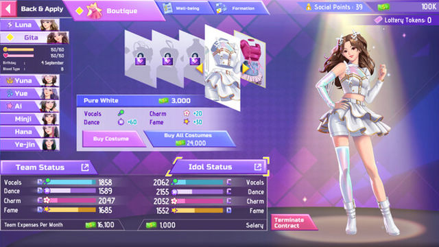 Hình ảnh trong game K-pop Idol Stories Road to Debut-TENOKE