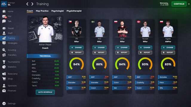 Hình ảnh trong game Esports Manager 2026 v1.0.4-P2P